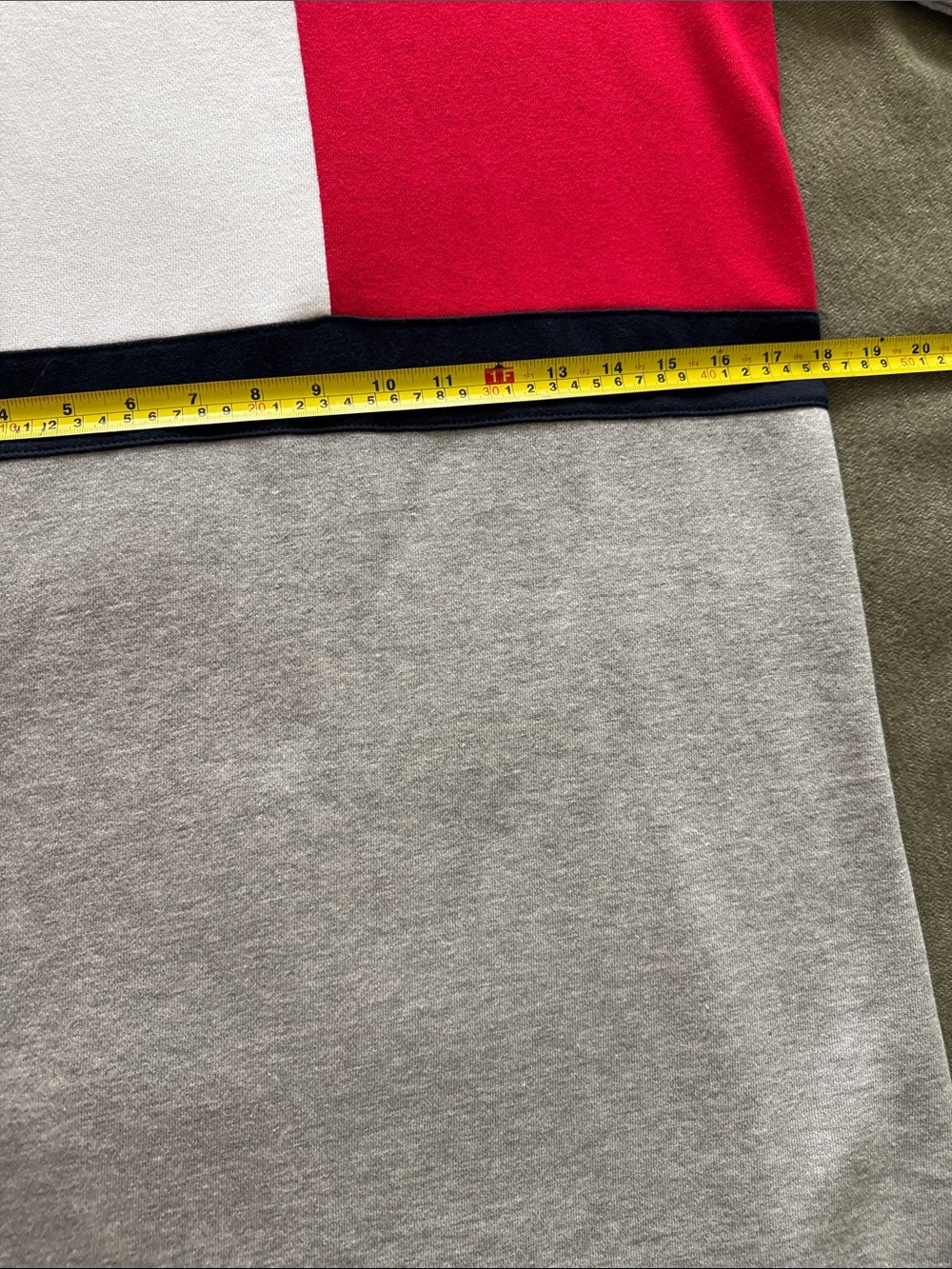 Tommy Hilfiger Grey Knit Dress with Red, White & Navy Colorblock S - Picture 8 of 8